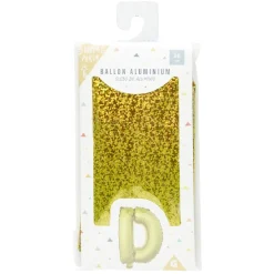 Ballon forme lettre D, aluminium-Gifi New