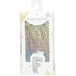 Ballon forme lettre F, aluminium-Gifi