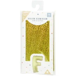 Ballon forme lettre F, aluminium-Gifi