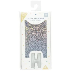 Ballon forme lettre H, aluminium-Gifi Online