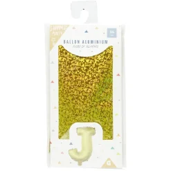 Ballon forme lettre J, aluminium-Gifi Best
