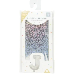 Ballon forme lettre J, aluminium-Gifi Best