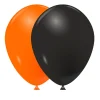 Ballon Halloween noir et orange x30-Gifi
