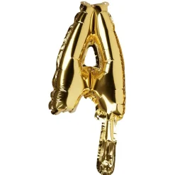 Ballon JOYEUX ANNIVERSAIRE en aluminium doré/argenté-Gifi New