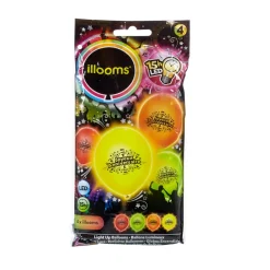 Ballon led coloré Joyeux Anniversaire x4-Gifi