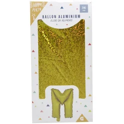 Ballon lettre M en aluminium-Gifi