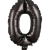 Ballon noir chiffre 0-Gifi