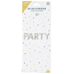 Ballon PARTY en aluminium argenté-Gifi New