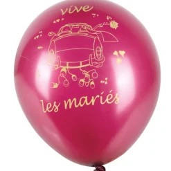 Ballon Vive les mariés x6-Gifi Clearance