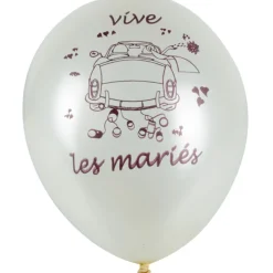 Ballon Vive les mariés x6-Gifi Clearance
