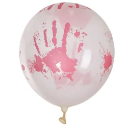 Ballons transparents Blood x6-Gifi