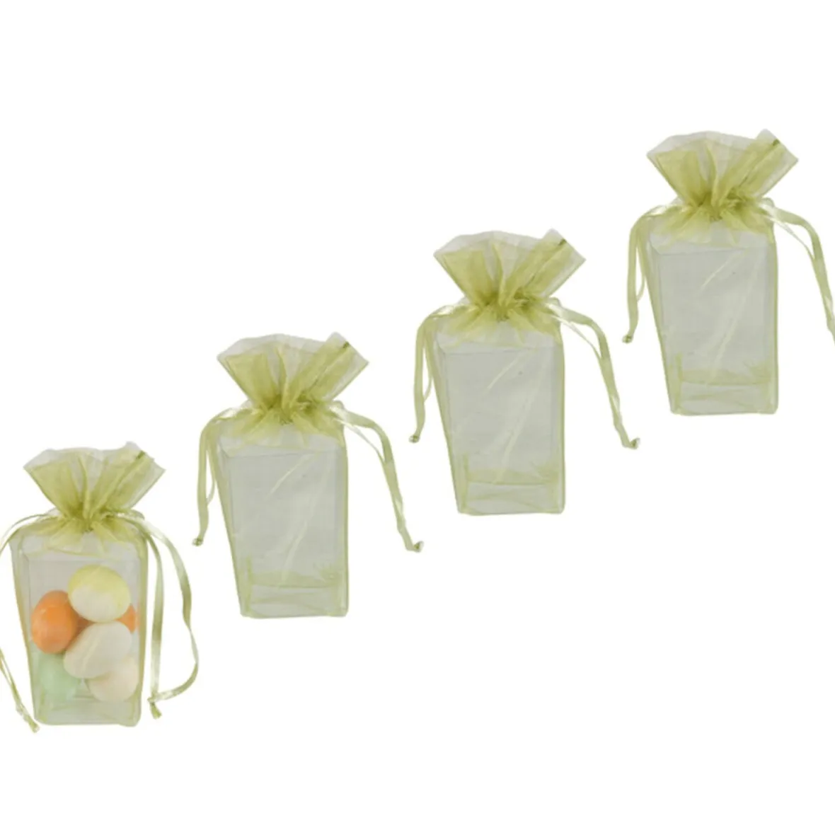 Ballotin à dragées vert x4-Gifi Online