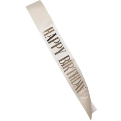 Bandeau anniversaire Happy Birthday rose ou bleu L160cm-Gifi Online