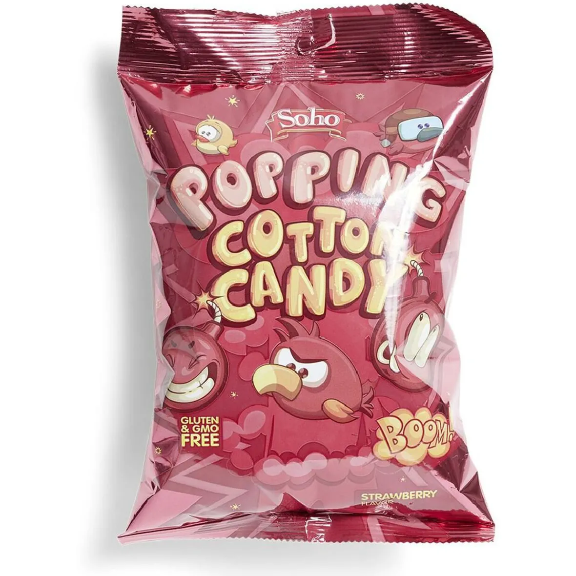 Barbe à papa pétillante Soho saveur fraise 75g-Gifi Outlet