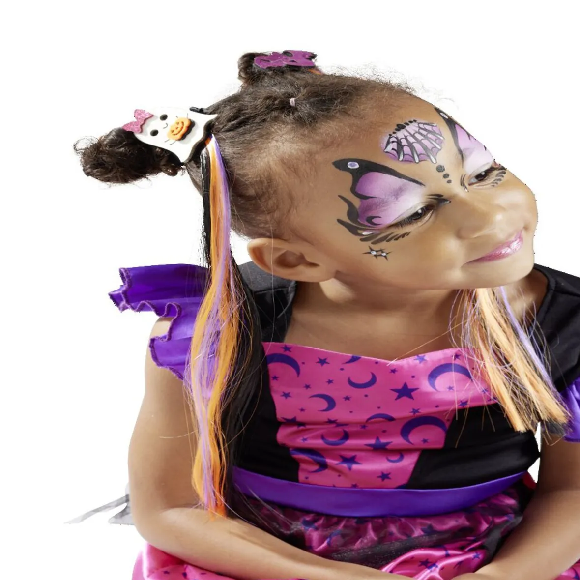 Barrette à cheveux avec mèches Halloween-Gifi