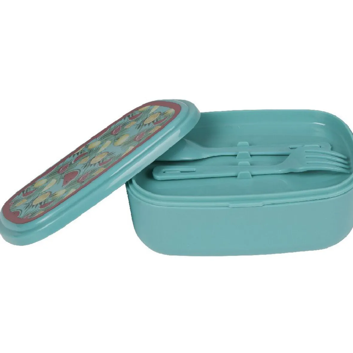 Bento bleu décor fruits exotiques-Gifi Hot