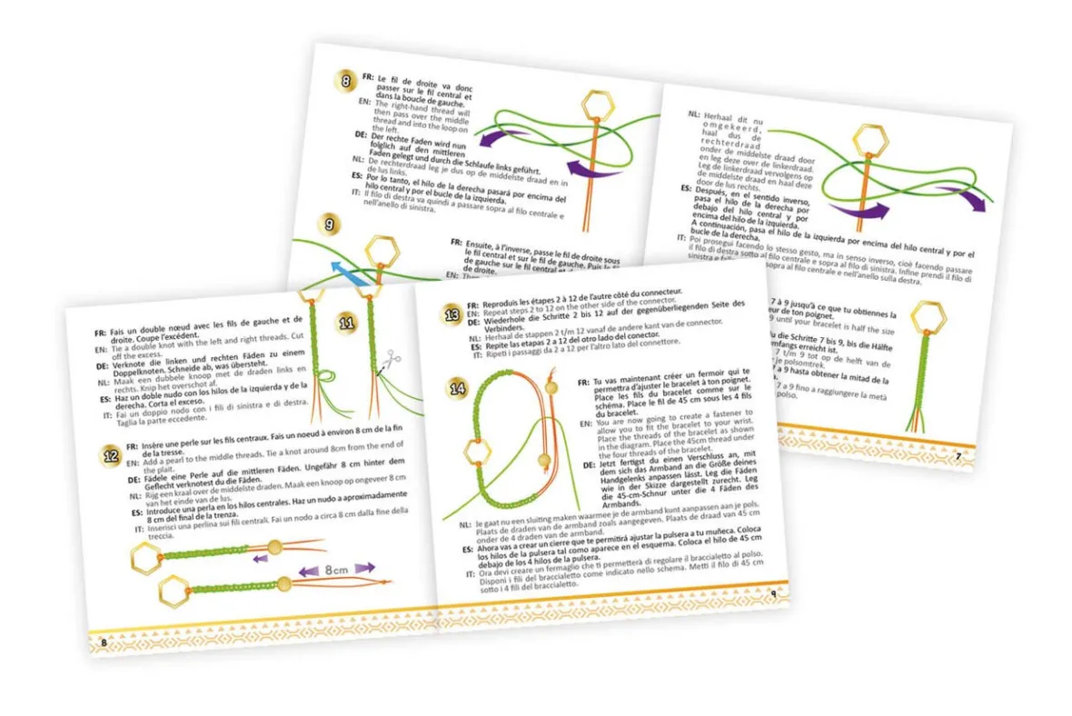 Bijoux créatifs bracelets macramé-Gifi Sale