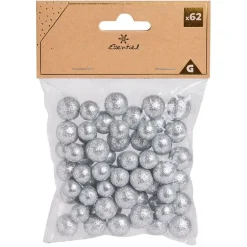 Bille décorative polystyrène pailletée Ø1,5cm x62 - 3 modèles-Gifi