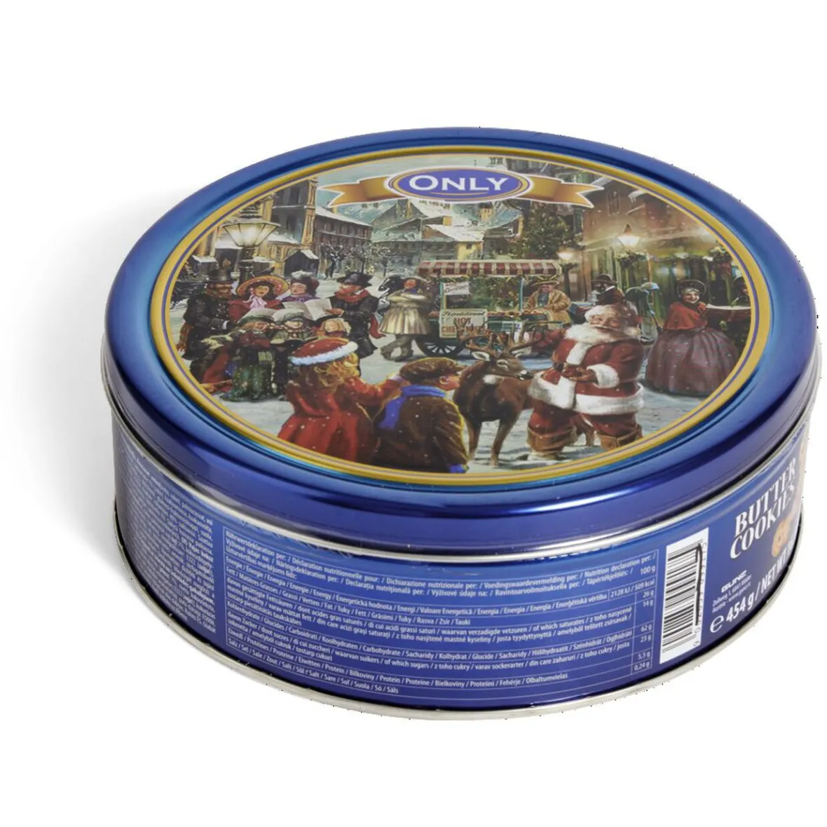 Biscuit au beurre dans une boite métal décor Noël 454Gr-Gifi