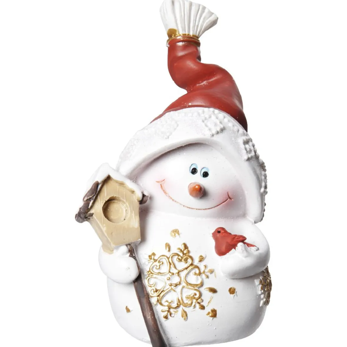 Bohomme de neige à poser en résine-Gifi Outlet