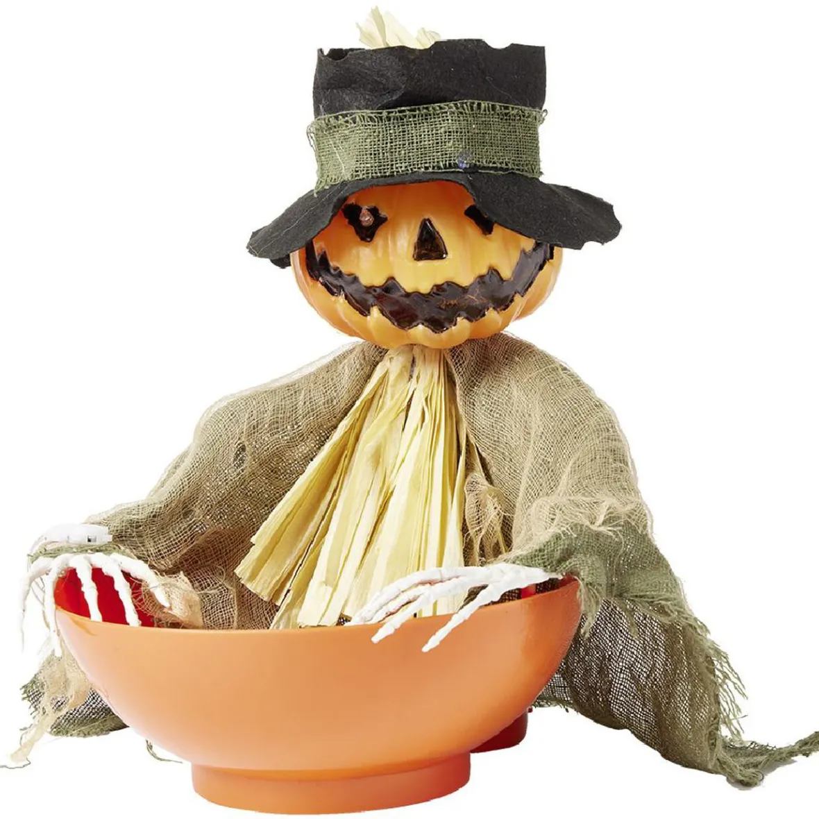 Bol à bonbons animé citrouille Halloween-Gifi Online