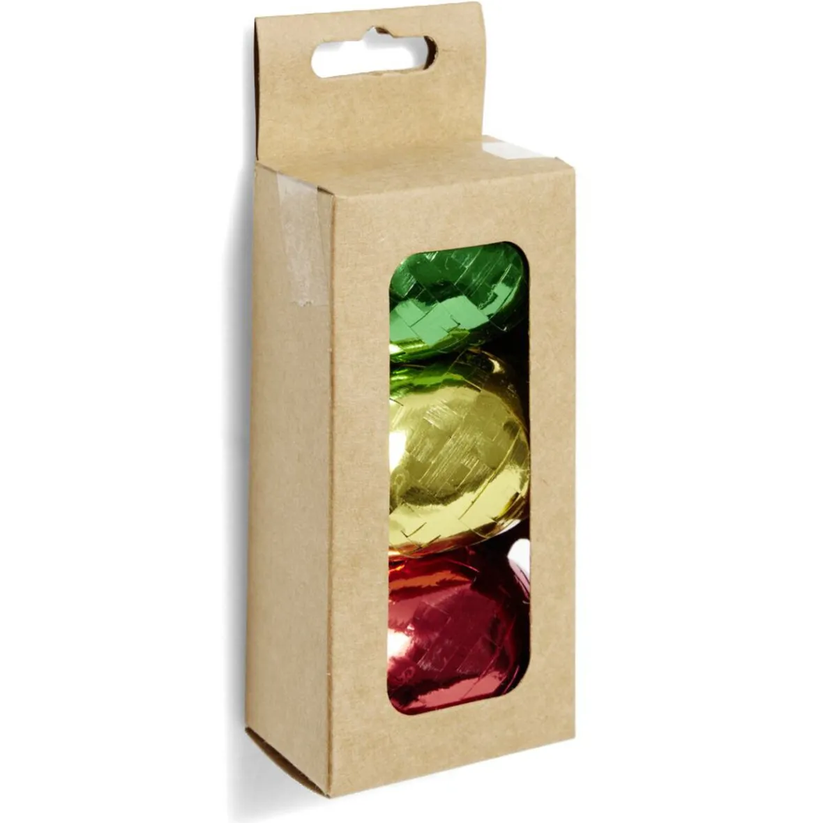 Bolduc vert rouge et doré brillant 10m x3-Gifi Best