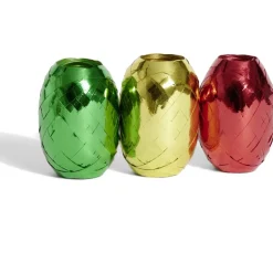 Bolduc vert rouge et doré brillant 10m x3-Gifi Best