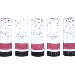 Bombe à confettis x5-Gifi Outlet