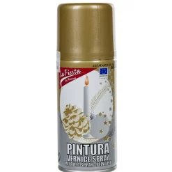 Bombe spray déco de Noël dorée-Gifi Hot