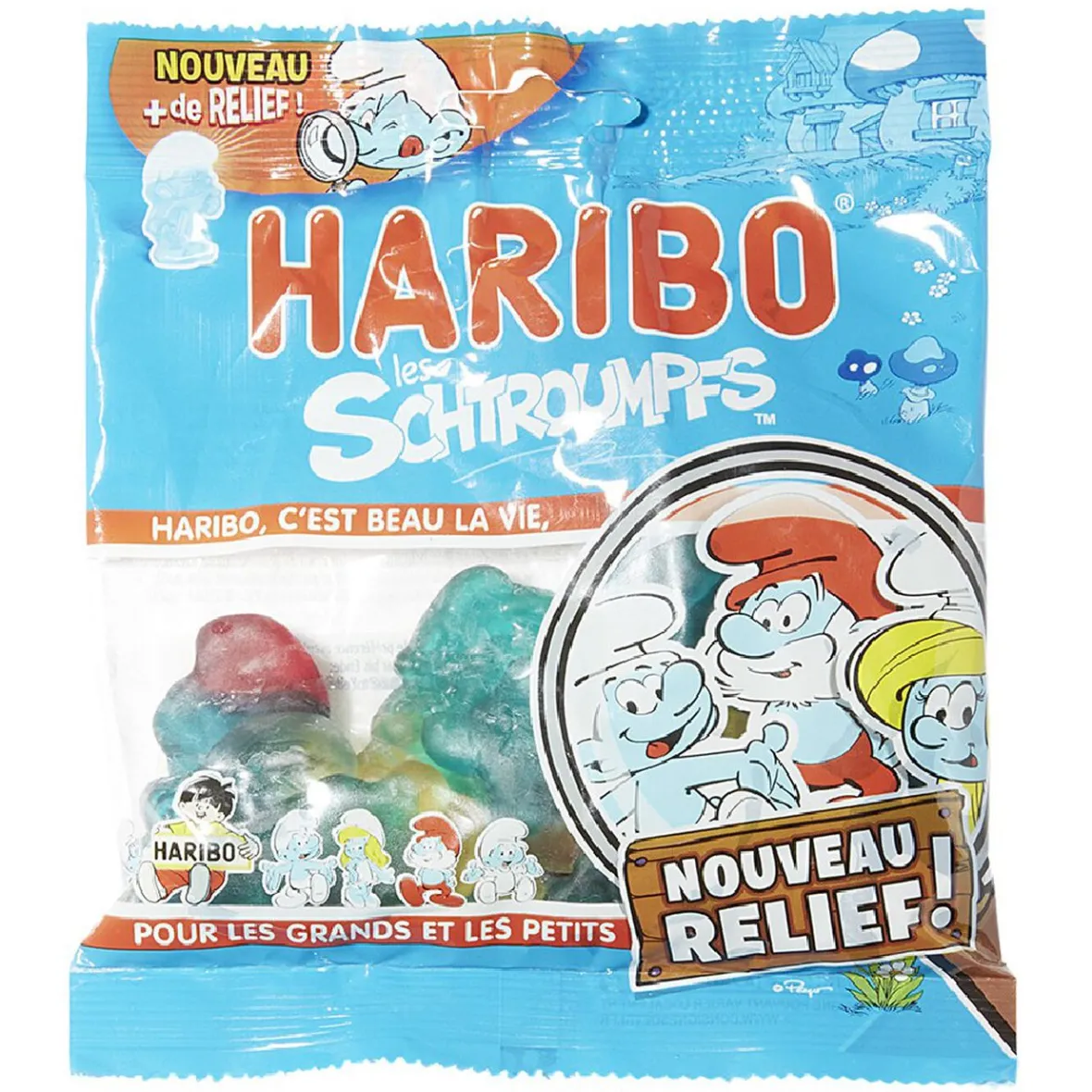 Bonbon Schtroumpfs HARIBO 120gr-Gifi Discount