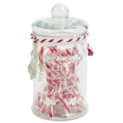 Bonbonnière de Noël avec sucres d'orge Ø13xH18 cm-Gifi Discount