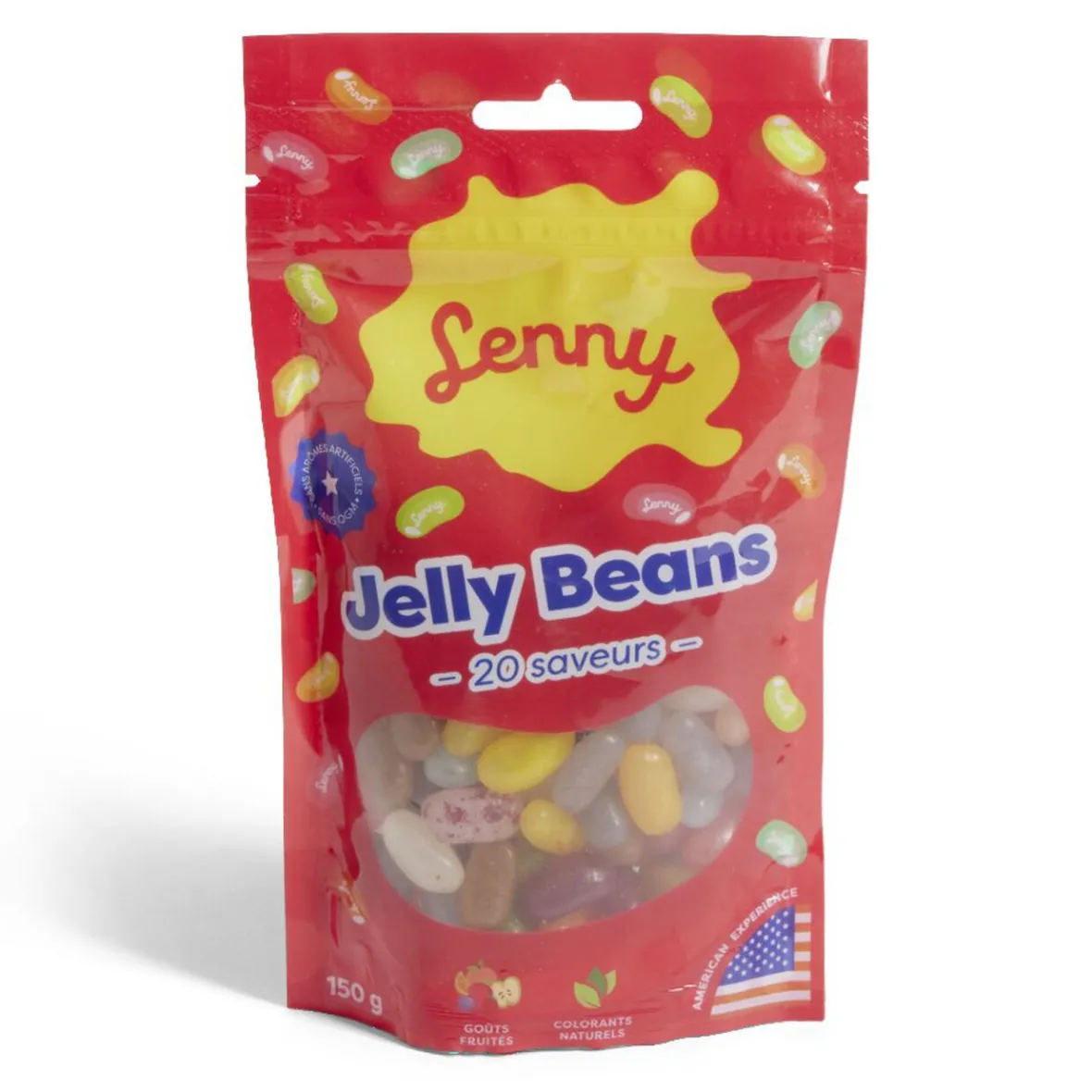 Bonbons Jelly Beans 20 saveurs goût fruité 150gr-Gifi Hot