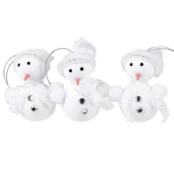 Bonhomme de neige à suspendre X 3 blanc-Gifi Online