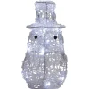Bonhomme de neige lumineux blanc fixe h. 22 cm-Gifi Online