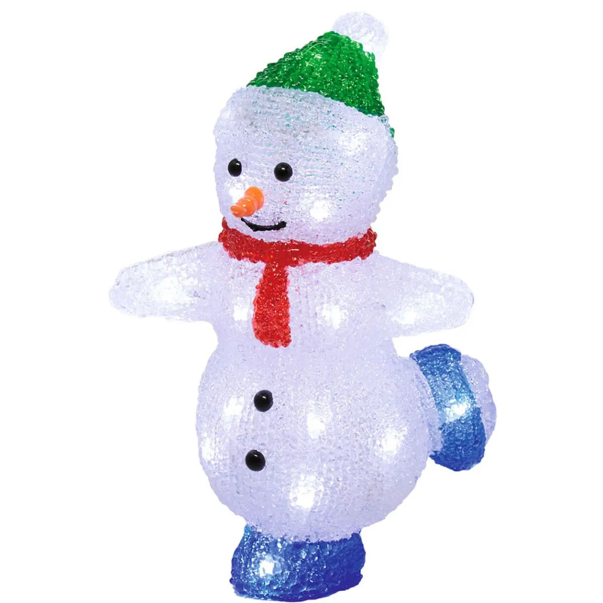 Bonhomme de neige lumineux 30 LED-Gifi New