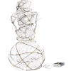 Bonhomme de neige lumineux 10 LED blanc chaud H40,5 cm-Gifi New