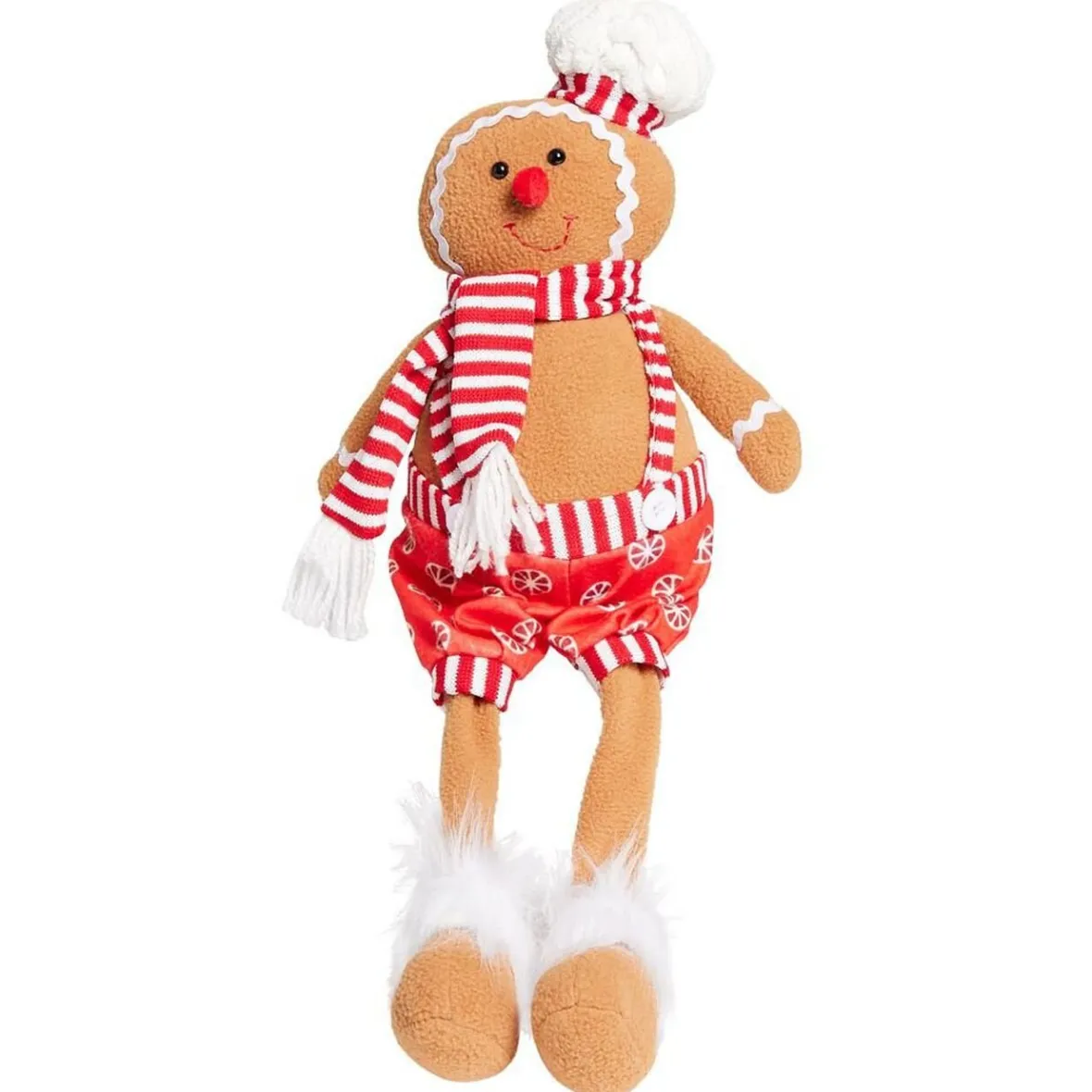 Bonhomme pain d'épice déco Noël avec jambes pendantes H48cm-Gifi