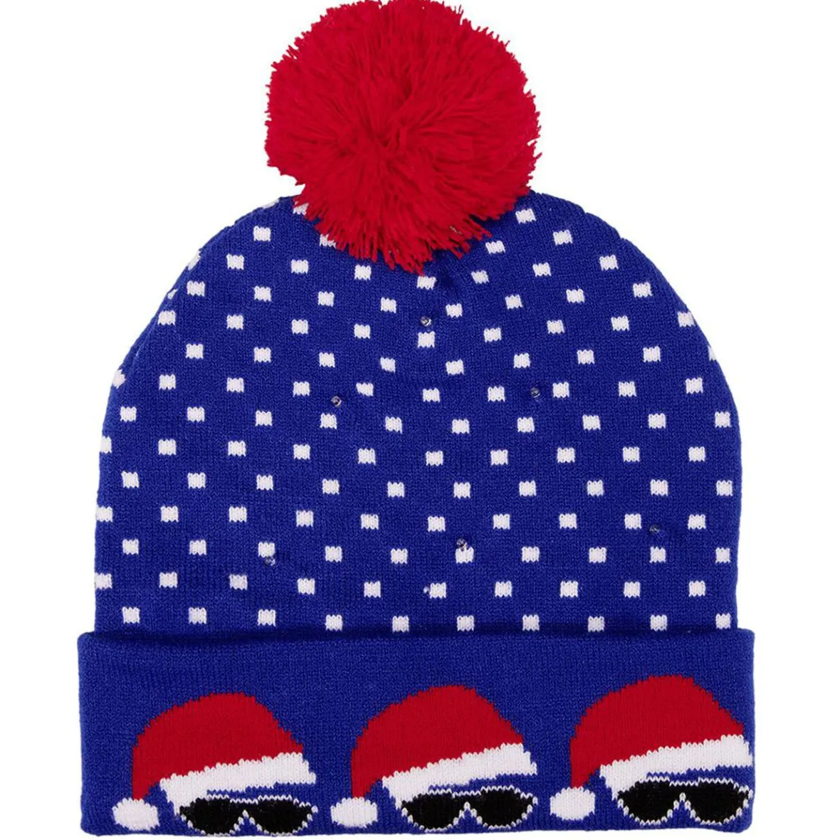 Bonnet de Noël Adulte en tricot lumineux-Gifi Online