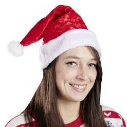 Bonnet de Noël en velours-Gifi Outlet