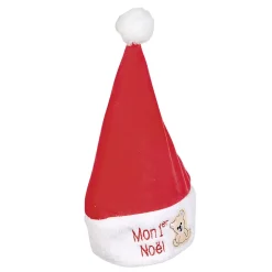 Bonnet de Noël enfant Mon premier Noël rouge blanc-Gifi Best