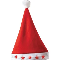 Bonnet de Noël lumineux motifs étoiles-Gifi