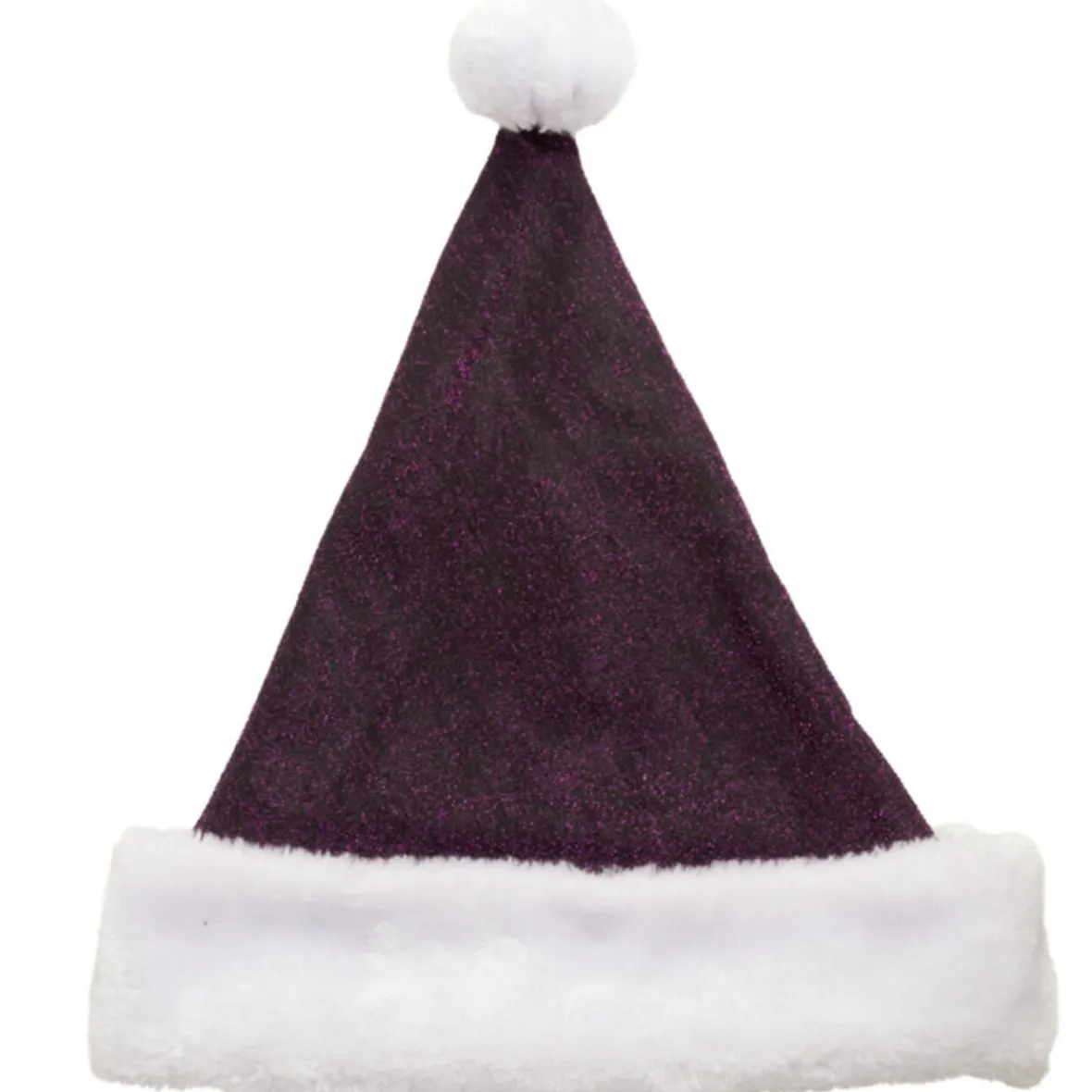 Bonnet de Noël violet pailleté-Gifi Online