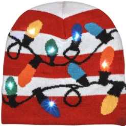 Bonnet guirlande de Noël 6 LED-Gifi Discount