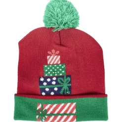 Bonnet lumineux de Noël adulte-Gifi Outlet
