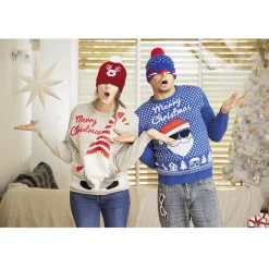 Bonnet lumineux de Noël adulte-Gifi Outlet