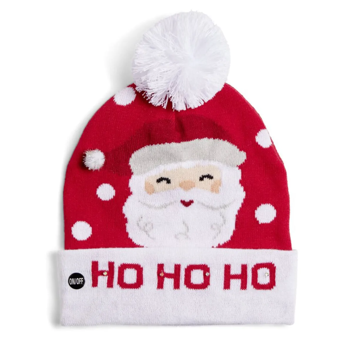 Bonnet lumineux pour adulte motif de Noël - 3 modèles-Gifi Outlet