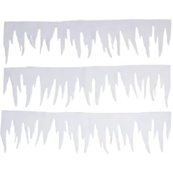 Bordure de fenêtre blanc Noël en feutrine-Gifi Online