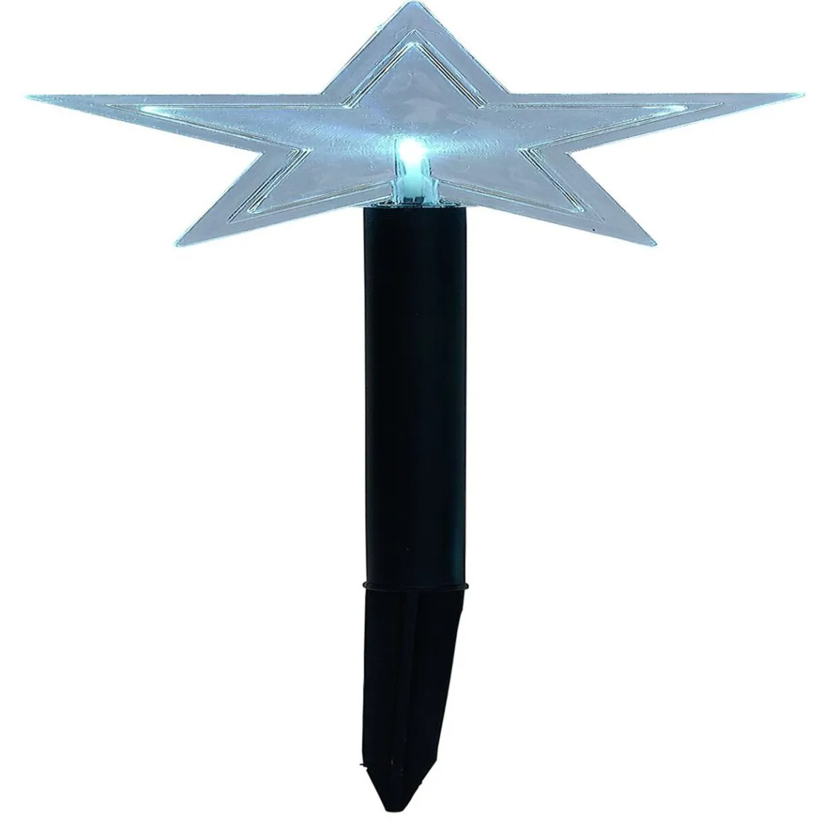 Borne solaire à planter étoile 1LED multicolore H30cm x5-Gifi