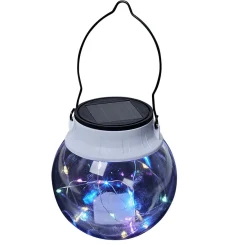 Borne solaire boule 20 microled multicolore-Gifi Best