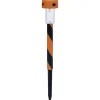 Borne solaire LED à planter noir et orange-Gifi Best